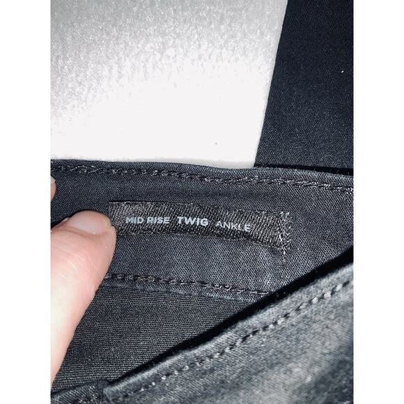 BDG Urban Outfitter Mid Rise Twig Ankle Black Jeans Size 25 x 29 Womens Good - Picture 5 of 9